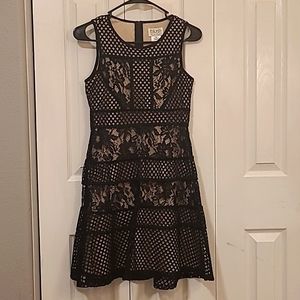 Blush by US Angels Big Girls' Color Blocked Lace Overlay Dress